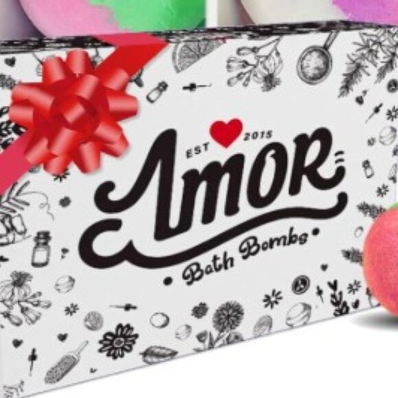 Amor Bath Bombs Gift Set - NEW - Set of 12 - Picture 1 of 4